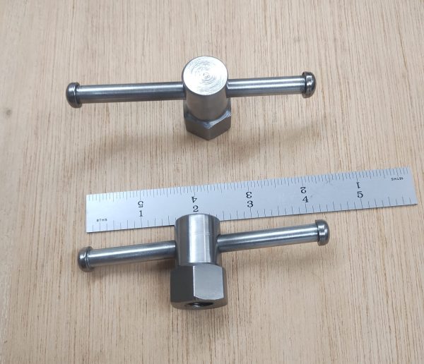 Swivel Base Handles, 1/2-13 Thread With 7/8" Diameter Hex