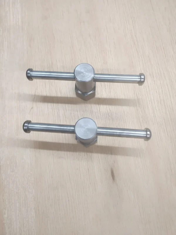 Swivel Base Handles, 5/8-11 Thread, by 2" Tall, With 1" Hex - Image 3