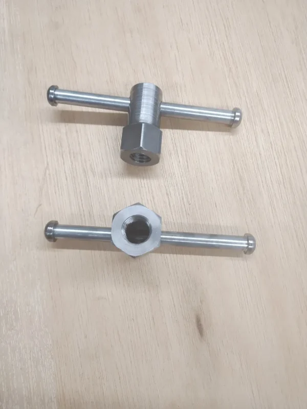 Swivel Base Handles, 5/8-11 Thread, by 2" Tall, With 1" Hex - Image 4